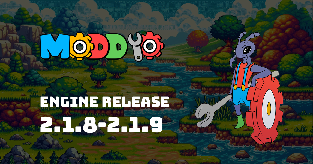 Developer Update: Moddio Game Engine 2.1.8-2.1.9 Release